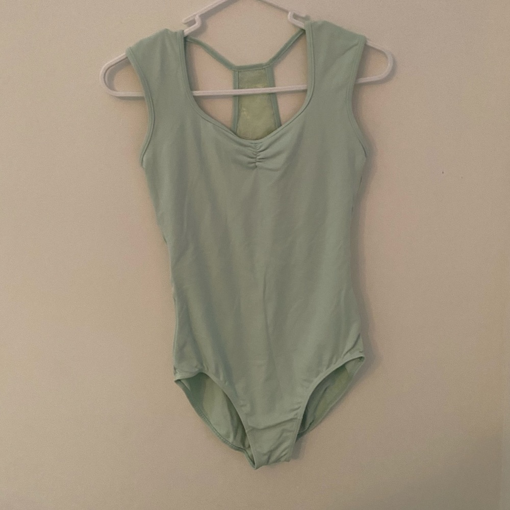 So Danca Pinch Front Leotard with Lace Back Detail
